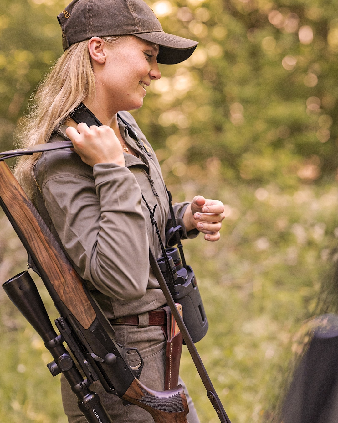 Kobieta na polowaniu