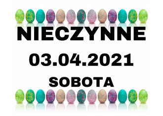 Godziny otwarcia Godziny otwarcia