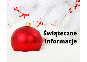 Świąteczne godziny otwarcia sklepu Świąteczne godziny otwarcia sklepu